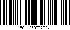 Código de barras (EAN, GTIN, SKU, ISBN): '5011363377734'