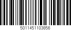 Código de barras (EAN, GTIN, SKU, ISBN): '5011451103856'