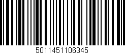 Código de barras (EAN, GTIN, SKU, ISBN): '5011451106345'