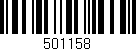 Código de barras (EAN, GTIN, SKU, ISBN): '501158'