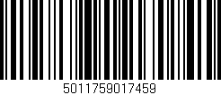 Código de barras (EAN, GTIN, SKU, ISBN): '5011759017459'