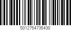 Código de barras (EAN, GTIN, SKU, ISBN): '5012754735430'