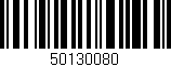 Código de barras (EAN, GTIN, SKU, ISBN): '50130080'