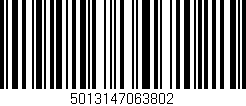 Código de barras (EAN, GTIN, SKU, ISBN): '5013147063802'