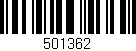 Código de barras (EAN, GTIN, SKU, ISBN): '501362'