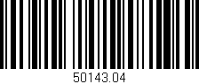 Código de barras (EAN, GTIN, SKU, ISBN): '50143.04'