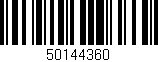 Código de barras (EAN, GTIN, SKU, ISBN): '50144360'