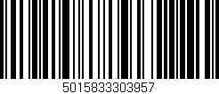 Código de barras (EAN, GTIN, SKU, ISBN): '5015833303957'