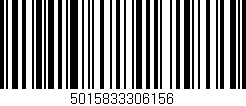 Código de barras (EAN, GTIN, SKU, ISBN): '5015833306156'