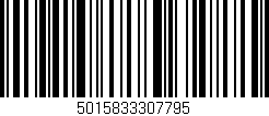 Código de barras (EAN, GTIN, SKU, ISBN): '5015833307795'