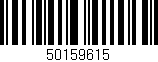 Código de barras (EAN, GTIN, SKU, ISBN): '50159615'