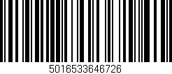 Código de barras (EAN, GTIN, SKU, ISBN): '5016533646726'