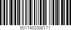 Código de barras (EAN, GTIN, SKU, ISBN): '5017402008171'