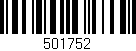 Código de barras (EAN, GTIN, SKU, ISBN): '501752'