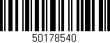 Código de barras (EAN, GTIN, SKU, ISBN): '50178540'
