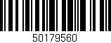 Código de barras (EAN, GTIN, SKU, ISBN): '50179560'