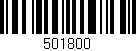 Código de barras (EAN, GTIN, SKU, ISBN): '501800'