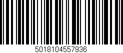 Código de barras (EAN, GTIN, SKU, ISBN): '5018104557936'