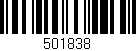 Código de barras (EAN, GTIN, SKU, ISBN): '501838'