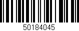 Código de barras (EAN, GTIN, SKU, ISBN): '50184045'