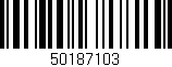 Código de barras (EAN, GTIN, SKU, ISBN): '50187103'