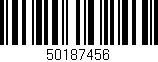 Código de barras (EAN, GTIN, SKU, ISBN): '50187456'