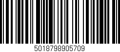 Código de barras (EAN, GTIN, SKU, ISBN): '5018798905709'