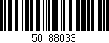 Código de barras (EAN, GTIN, SKU, ISBN): '50188033'