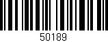 Código de barras (EAN, GTIN, SKU, ISBN): '50189'