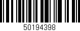 Código de barras (EAN, GTIN, SKU, ISBN): '50194398'