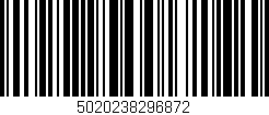 Código de barras (EAN, GTIN, SKU, ISBN): '5020238296872'