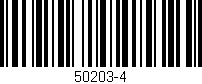 Código de barras (EAN, GTIN, SKU, ISBN): '50203-4'