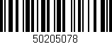 Código de barras (EAN, GTIN, SKU, ISBN): '50205078'