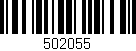 Código de barras (EAN, GTIN, SKU, ISBN): '502055'