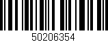 Código de barras (EAN, GTIN, SKU, ISBN): '50206354'