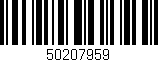 Código de barras (EAN, GTIN, SKU, ISBN): '50207959'