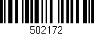 Código de barras (EAN, GTIN, SKU, ISBN): '502172'