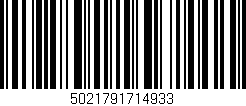 Código de barras (EAN, GTIN, SKU, ISBN): '5021791714933'