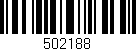 Código de barras (EAN, GTIN, SKU, ISBN): '502188'