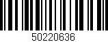 Código de barras (EAN, GTIN, SKU, ISBN): '50220636'