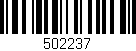 Código de barras (EAN, GTIN, SKU, ISBN): '502237'