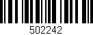 Código de barras (EAN, GTIN, SKU, ISBN): '502242'