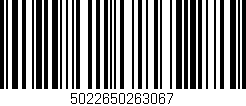 Código de barras (EAN, GTIN, SKU, ISBN): '5022650263067'