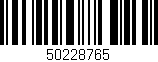 Código de barras (EAN, GTIN, SKU, ISBN): '50228765'