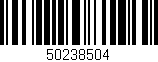 Código de barras (EAN, GTIN, SKU, ISBN): '50238504'