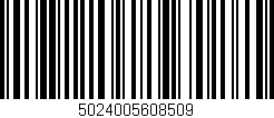Código de barras (EAN, GTIN, SKU, ISBN): '5024005608509'