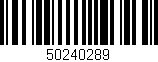 Código de barras (EAN, GTIN, SKU, ISBN): '50240289'