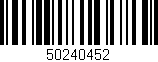 Código de barras (EAN, GTIN, SKU, ISBN): '50240452'
