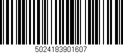 Código de barras (EAN, GTIN, SKU, ISBN): '5024183901607'