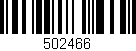 Código de barras (EAN, GTIN, SKU, ISBN): '502466'